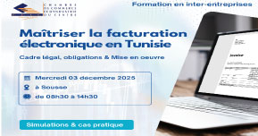 Formation en inter-entreprises   Maîtriser la facturation électronique en Tunisie Cadre légal,obligations et mise en oeuvre
