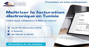 Formation en inter-entreprises   Maîtriser la facturation électronique en Tunisie Cadre légal,obligations et mise en oeuvre