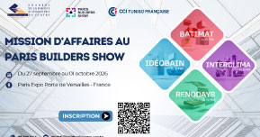 Mission d’affaires au Paris Builders Show – Paris Expo Porte de Versailles (France)
